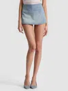 Alice And Olivia Mace Mini Skort In Blue