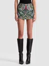 Alice And Olivia Mace Paisley Highrise Mini Skort In Multi