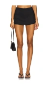Alice And Olivia Mace Mini Skort In Black
