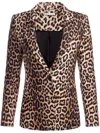 Alice And Olivia Macey Blazer In Brown