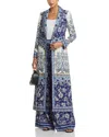 Alice And Olivia Macey Maxi Jacket In Blue