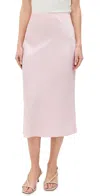 Alice And Olivia Maeve Slip Skirt In Shell Pink