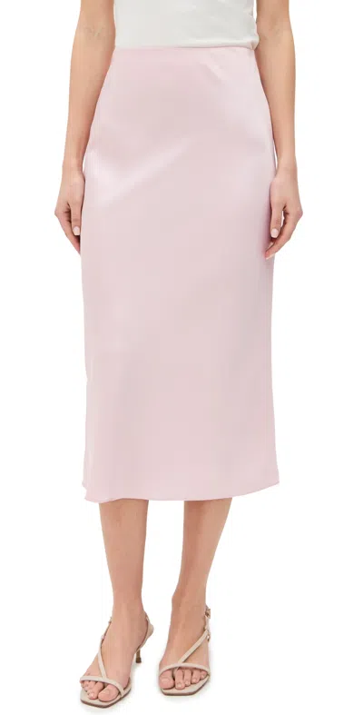 Alice And Olivia Maeve Slip Skirt In Shell Pink