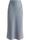 Alice And Olivia Maeve Slip Skirt In Grey