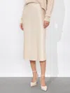 Alice And Olivia Maeve Slip Skirt In Chino