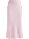 Alice And Olivia Maeve Mid-length Slip Skirt In Pink