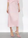 Alice And Olivia Maeve Mid-length Slip Skirt In Shell Pink