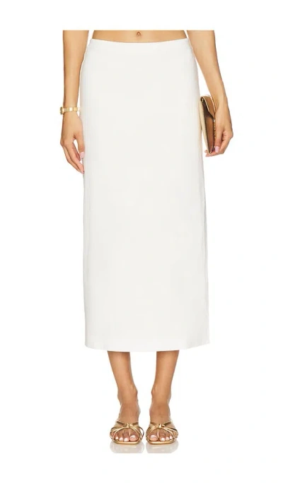 Alice And Olivia Maeve Slip Skirt In White