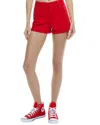 Alice And Olivia Maggie Mid Rise Vintage Shorts In Red