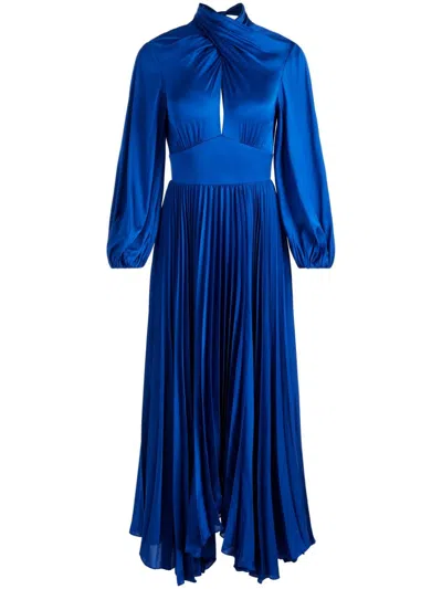 Alice And Olivia Mahogany Maxi Dress In Blue