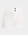 Alice And Olivia Mame High Rise Shorts In Off White