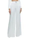 Alice And Olivia Mame High-rise Wide Leg Pant In White
