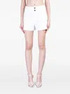 Alice And Olivia Mame Shorts In White Linen