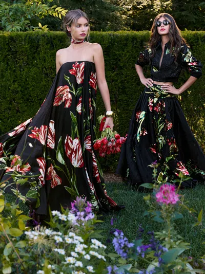 Alice And Olivia Marciela Maxi Dress With Scarf