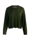 Alice And Olivia Margie Wool Pullover In Green