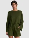 Alice And Olivia Margie Wool Pullover In Green