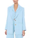 Alice And Olivia Margot Blazer In Blue