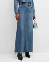 ALICE AND OLIVIA MARISSA HIGH-RISE DENIM MAXI SKIRT