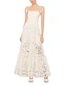 Alice And Olivia Marna Tiered Eyelet Maxi Dress