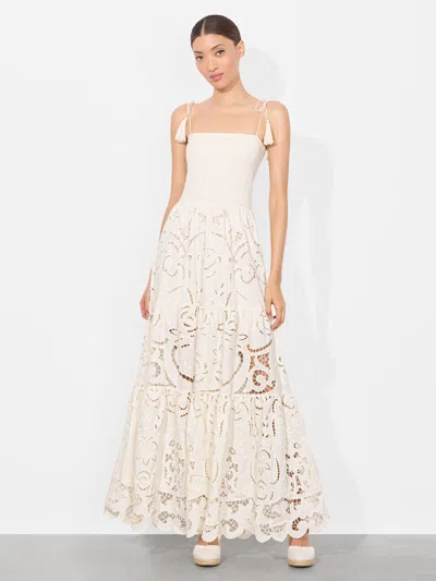 ALICE AND OLIVIA MARNA TIERED MAXI DRESS