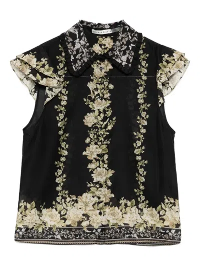ALICE AND OLIVIA MARTEL BLOUSE