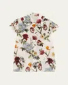 Alice And Olivia Martel Flutter-sleeve Blouse