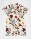 Alice And Olivia Martel Flutter-sleeve Blouse