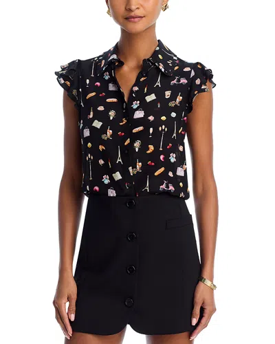 ALICE AND OLIVIA ALICE AND OLIVIA MARTEL SILK TOP