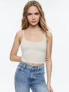Alice And Olivia Maude Bralette In Oatmeal Heather