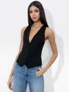Alice And Olivia Mazie Vest In Black