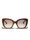 Alice And Olivia Mercer Sunglasses In Burlwood