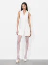 Alice And Olivia Meritt Linen Tuxedo Dress