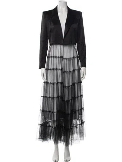 Pre-owned Alice And Olivia Mesh Coat W/ Tags In Black