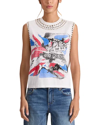 ALICE AND OLIVIA ALICE AND OLIVIA MICAH EMBELLISHED MUSCLE TEE