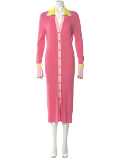 Pre-owned Alice And Olivia Midi Length Dress In Pink