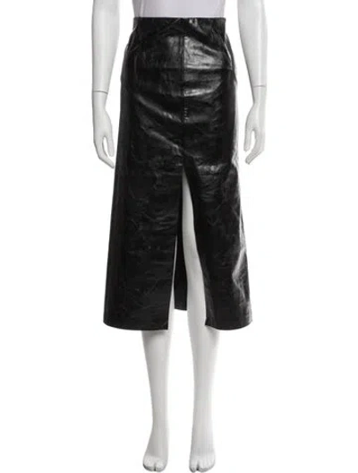 Pre-owned Alice And Olivia Midi Length Skirt In Black