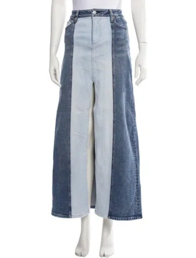 Pre-owned Alice And Olivia Midi Length Skirt In Blue