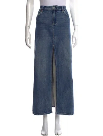 Pre-owned Alice And Olivia Midi Length Skirt In Blue