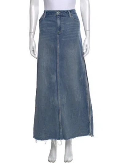 Pre-owned Alice And Olivia Midi Length Skirt In Blue