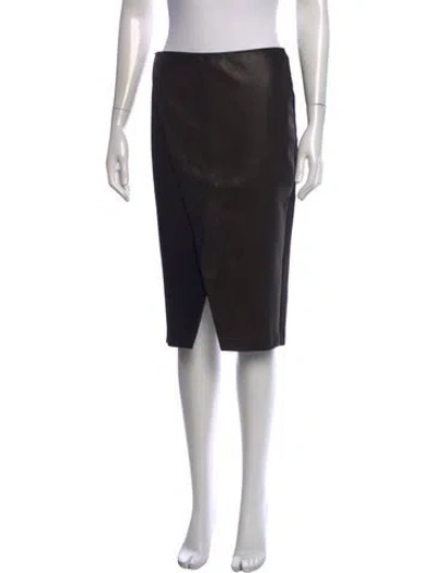 Pre-owned Alice And Olivia Midi Length Skirt In Blue