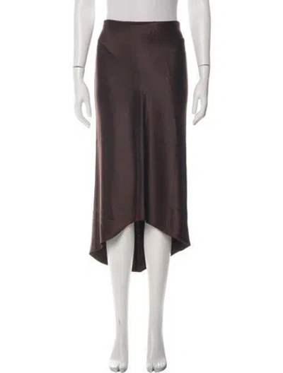 Pre-owned Alice And Olivia Midi Length Skirt In Brown