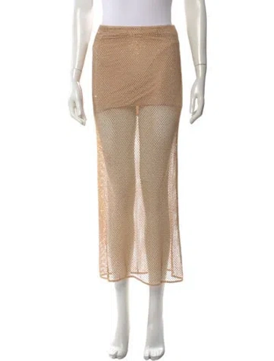 Pre-owned Alice And Olivia Midi Length Skirt W/ Tags In Brown
