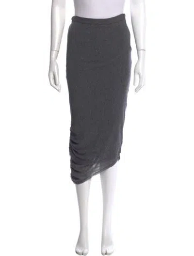 Pre-owned Alice And Olivia Midi Length Skirt W/ Tags In Gray