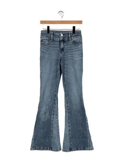 Pre-owned Alice And Olivia Mid-rise Flared Jeans In Blue