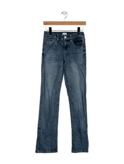 Pre-owned Alice And Olivia Mid-rise Flared Jeans In Blue