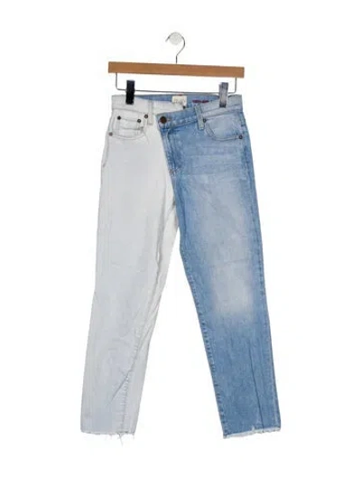Pre-owned Alice And Olivia Mid-rise Skinny Leg Jeans In Blue