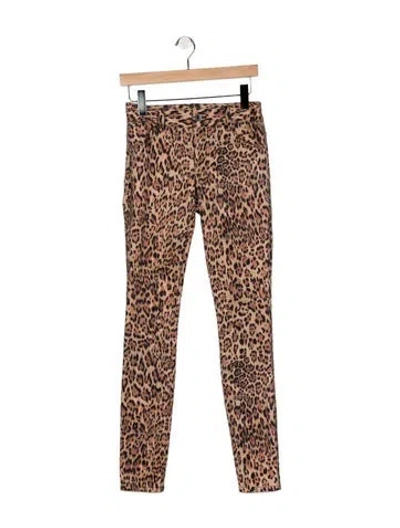 Pre-owned Alice And Olivia Mid-rise Skinny Leg Jeans In Neutral