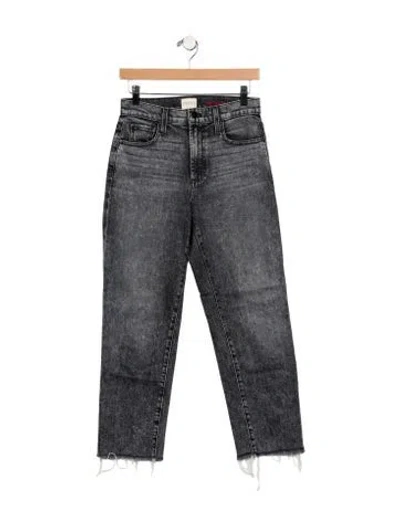 Pre-owned Alice And Olivia Mid-rise Straight Leg Jeans In Blue