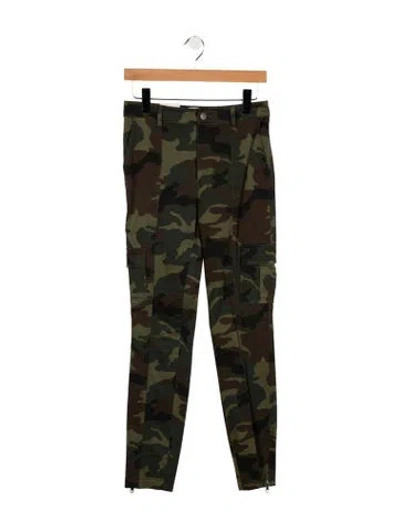 Pre-owned Alice And Olivia Mid-rise Straight Leg Jeans W/ Tags In Green
