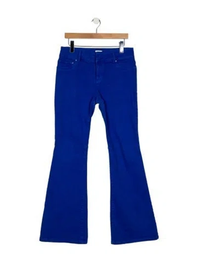 Pre-owned Alice And Olivia Mid-rise Wide Leg Jeans In Blue